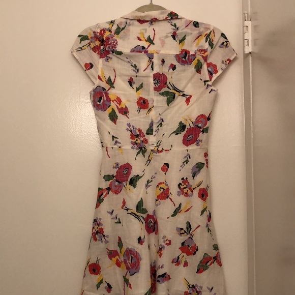 Obey Floral Button Down Dress - Picture 3 of 4